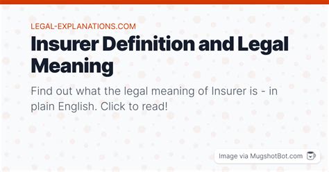 Insurer Definition What Does Insurer Mean
