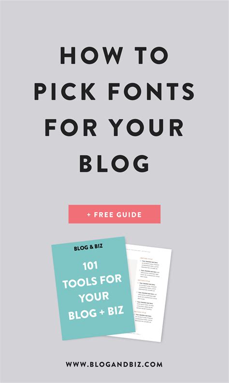 How to Pick Fonts For Your Blog | Blog & Biz - Blog and Social Media Tips | Blog biz, Blog tips 