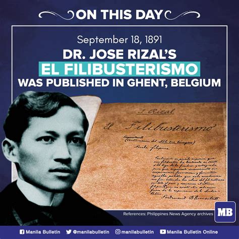 Manila Bulletin News On Twitter Dr Jose Rizals Second Novel El