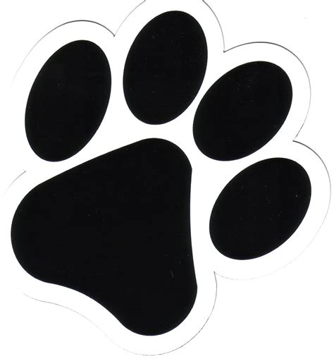 Printable Dog Paw Print Stencil Clipart Best