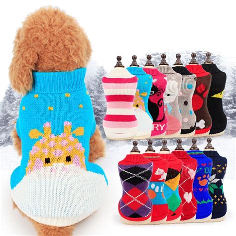 Pet Sweater For Dogs And Cats Warm Comfort Puppy Clothes Knitted