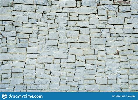 Stone Wall Texture Natural Grey Rocks Pattern Stock Illustration