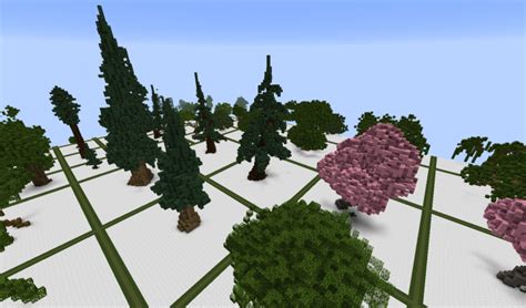 Tree Bundle 370 Custom Trees Download Minecraft Map