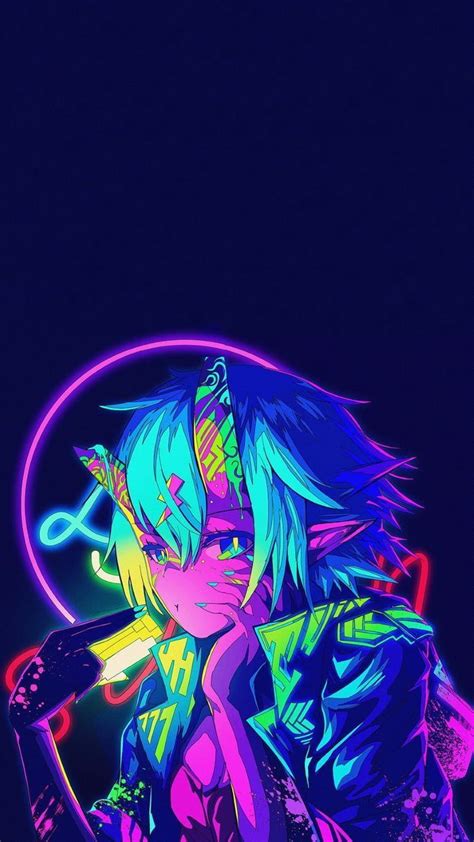 Neon Blue Aesthetic Wallpaper Anime Land To Fpr