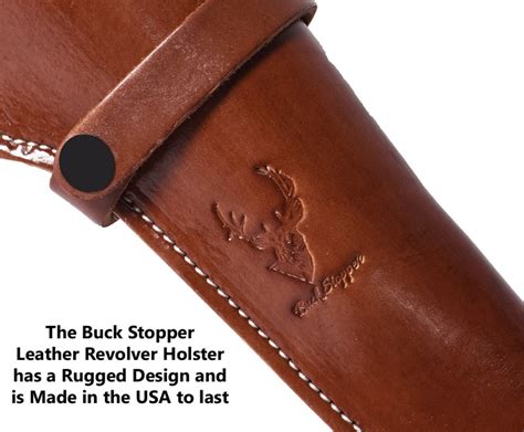 Buck Stopper Leather Revolver Holster Fits 4 6