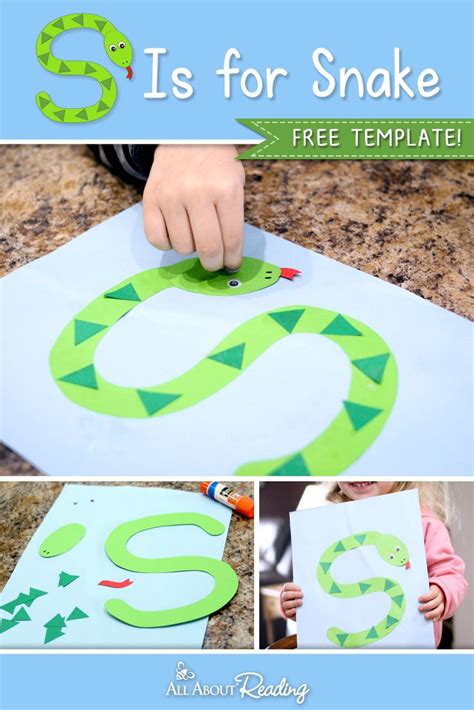 Sheep envelope puppet 1)fold legal sized envelope in half and cut inside part along the fold lines. Printable Letter S Craft - S is for Snake (FREE Download ...