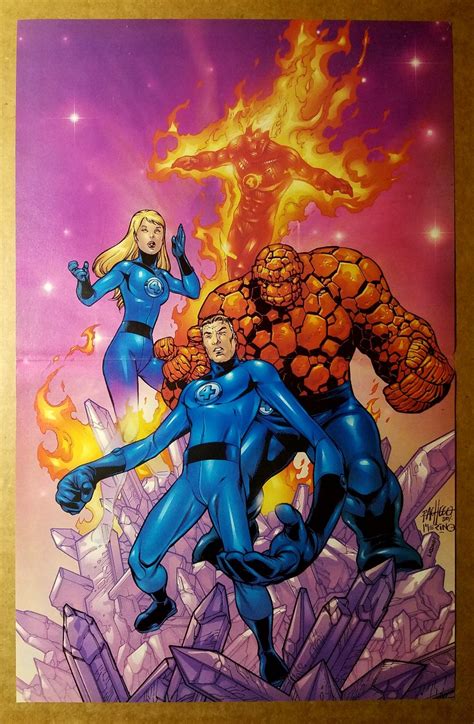Fantastic Four Marvel Comics Poster By Carlos Pacheco