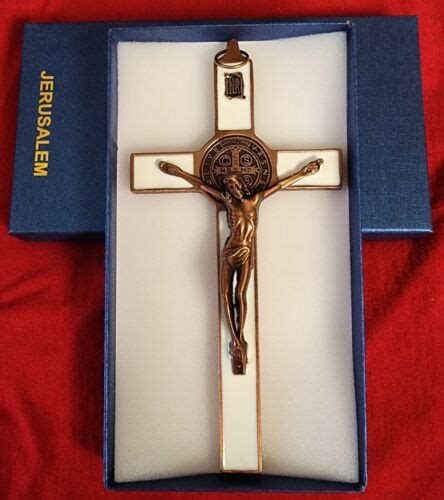 Catholic Cross Crucifix Saint Benedict Wall Cross Jesus Christ Inri