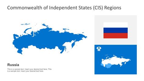The commonwealth of independent states (cis) is an economic and political union of x member states in europe and asia. Russia CIS Country Map Template For PowerPoint - SlideModel