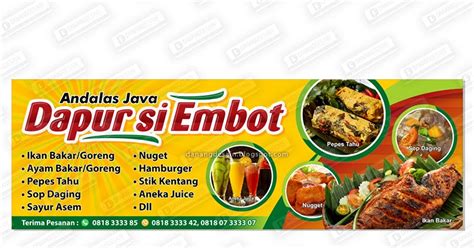 Desain Spanduk Makanan Psd Contoh Desain Spanduk Images And Photos Riset