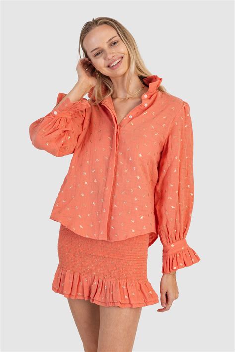 Nicole Skirt Coral Fleur – Shop KOCH