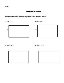 Use the game screen to test your problem solving strategies! Problems for Area Model for Division | Math division, Math ...