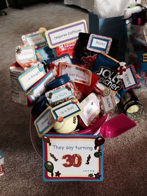 More Of The 30th Birthday Basket 30th Birthday Ts Dirty 30th