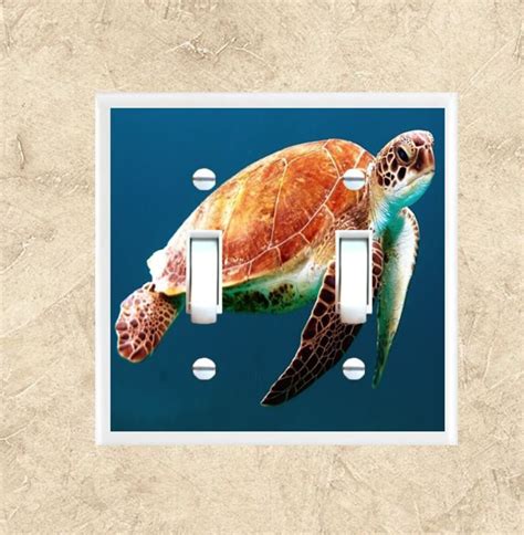 Sea Turtle Light Switch Plate Cover Single Toggle Switch Etsy