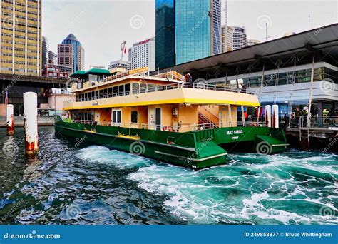 Sydney Harbour Ferry Arriving At Circular Quay Sydney Australia