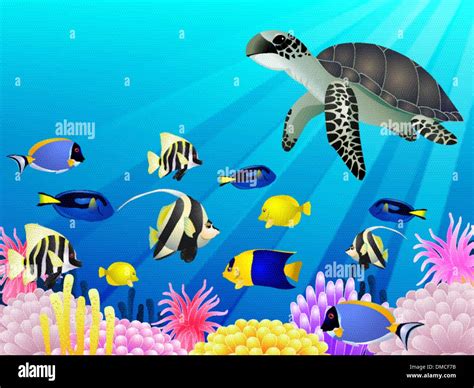 Sea Life Background Stock Vector Image And Art Alamy