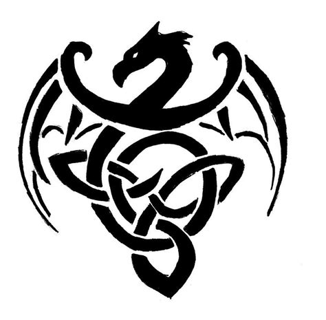 Tribal dragon tattoo design ideas. Simple Celtic Dragon Designs Simple celtic dragon | Celtic ...