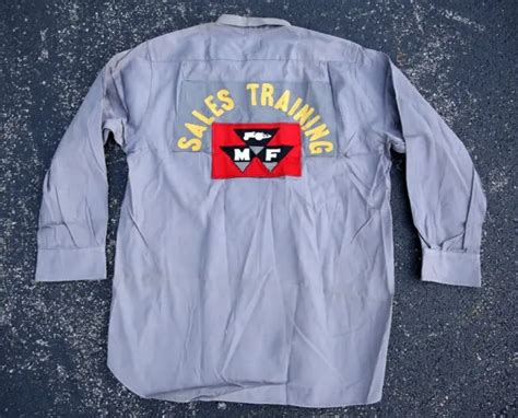 vintage massey ferguson tractor deadstock sanforized work jacket workwear shirt 199 99 picclick