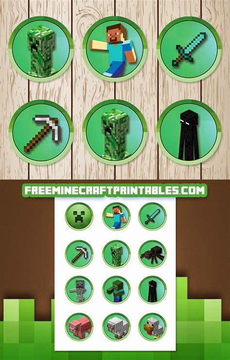 Minecraft printables free, Minecraft stickers, Minecraft party