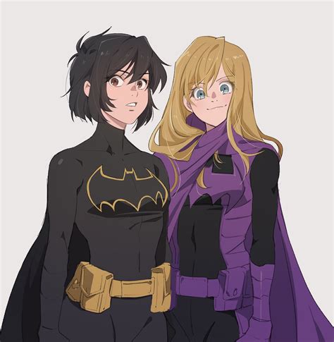 batgirl cassandra cain and stephanie brown dc comics and 1 more drawn by hokkemaruyaki