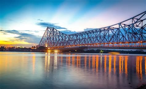 Howrah Bridge Construction Of The Longest Cantilever Bridge In India