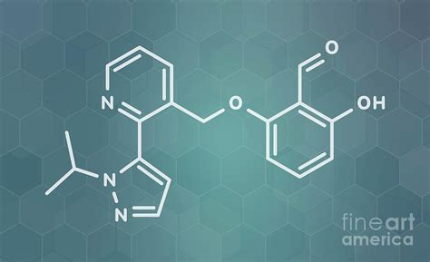 Voxelotor Sickle Cell Disease Drug Molecule Photograph by ...