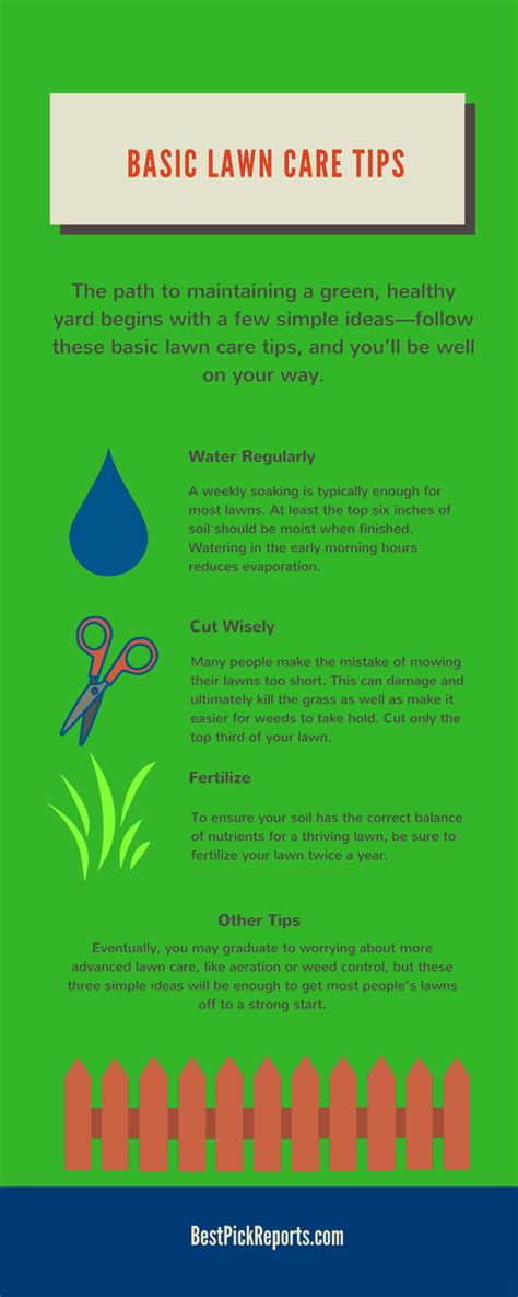 Have A Lush Green Lawn With These Tips Infographic Best Pick Reports