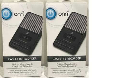 Onn Ona13av504 Cassette Player And Recorder Black For Sale Online Ebay