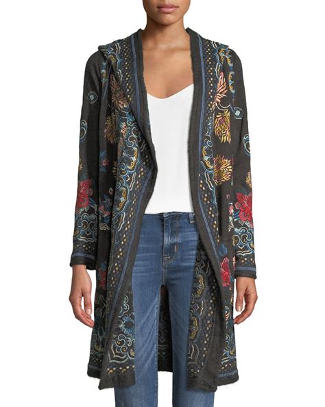 See more ideas about johnny was, johnny, gender female. Johnny Was Sakara Hooded Duster Jacket with Embroidery ...