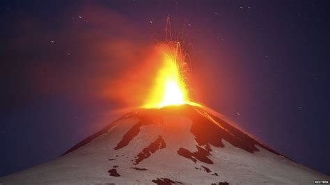 In Pictures Chile Volcano Eruption Bbc News