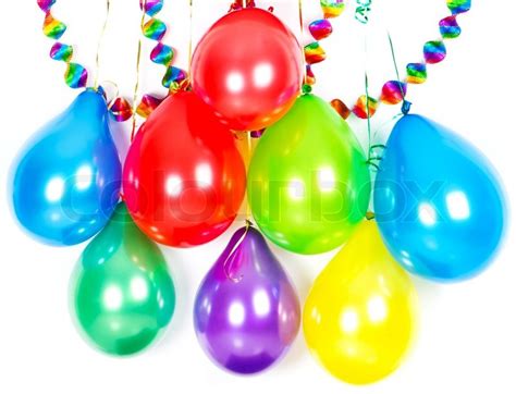 Freie kommerzielle nutzung keine namensnennung bilder in höchster qualität. Colorful balloons and garlands. party ... | Stock Photo ...