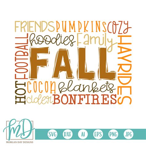 Download Fall Subway Art SVG - Autumn SVG - Thanksgiving Sign SVG - Morgan Day Designs