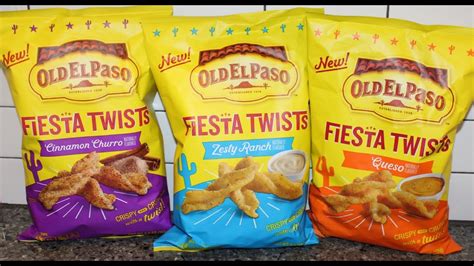 old el paso fiesta twists cinnamon churro zesty ranch and queso review zesty ranch churros