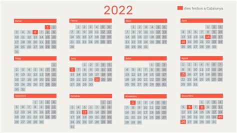 Calendari 2022 Dies Festius A Catalunya Amb Tots Els Ponts