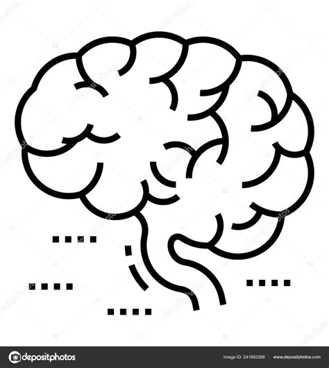 Human Brain Part Cerebrum Sold Vector Icon Stock Vector Image By