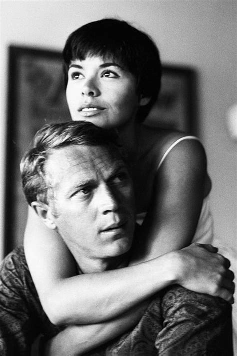 Steve Mcqueen With His 1st Wife Neile Adams Photographed By Leonard