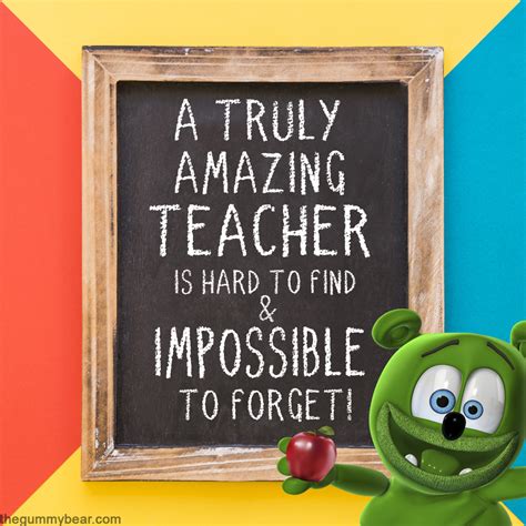 Happy WorldTeachersDay Gummibär Teacher favorite things Teacher