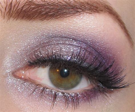 Glitter Is My Crack Silver Purple Eye Makeup Look
