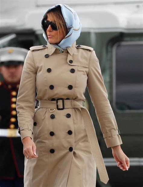 melania trump news donald wife protects hair in sunglasses and a headscarf uk