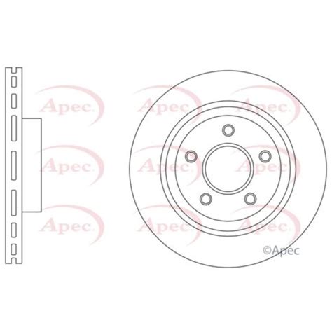 Genuine Apec Rear Brake Discs Vented 292mm Pair Dsk3228 Ebay