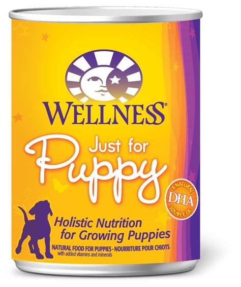 Many people believe we are feeding our dogs way too much grain and that their bodies just weren't made to process that much grain, and that is why we are having so much problems with our dogs. Wellness Complete Health Just for Puppy Dog Food, Wet