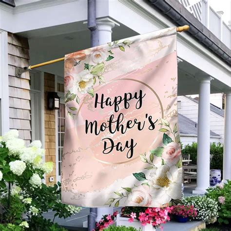 Happy Mothers Day Flag Mothers Day House Etsy