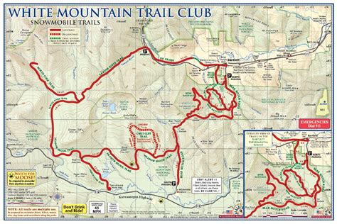 Trail Map White Mountain Trail Club