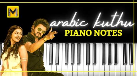 Arabic Kuthu Halamithi Habibo Piano Notes Beast Movie Keyboard