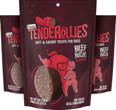 Fromm Tenderollies Beef A Rollie Dog Treats Premium Soft