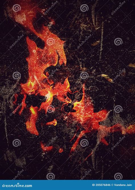 Fire Seamless Texture Tile From Photographic Originalfirefire