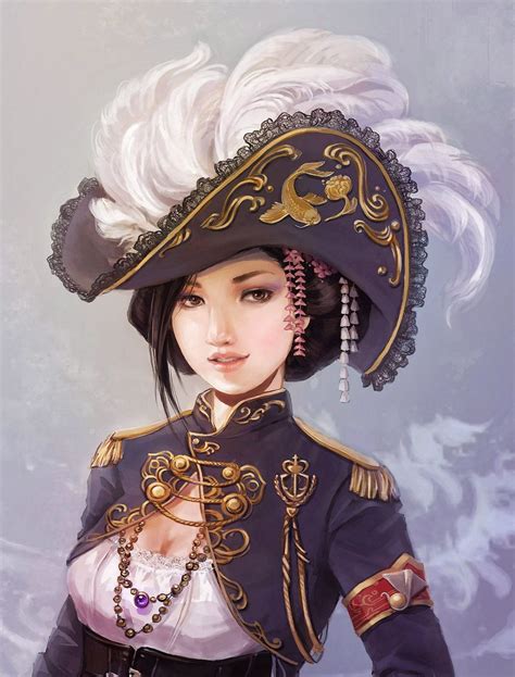 Female Pirate Captain Art