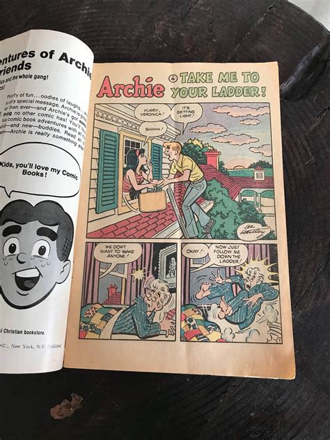 Archie Comic Book Love Scene Christian Bookstore Bible Verse Etsy