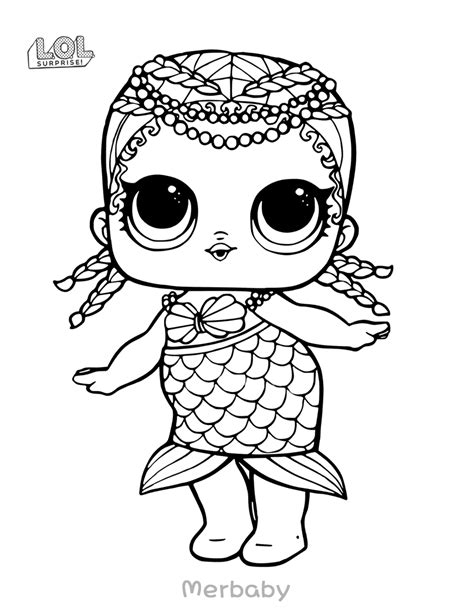 Lol Surprise Dolls Coloring Pages Free Printable Coloring Page