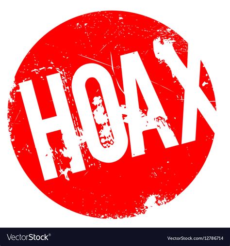 Hoax Rubber Stamp Royalty Free Vector Image Vectorstock